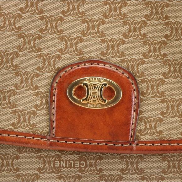 Vintage Celine Coated Canvas Shoulder Bag - Picture 4 of 11